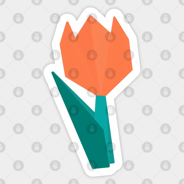 Origami Flower Sticker by DiegoCarvalho